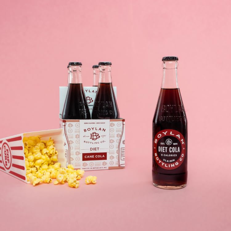 Amazon.com : Boylan Bottling Craft Diet Cola 12oz Glass Bottle (12